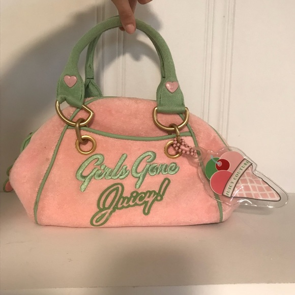 juicy couture pink velvet purse